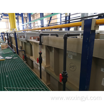 Plating line test running commissioning nickel plating